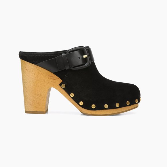 Veronica Beard Shoes - Veronica Beard Dacey Suede Mule Clogs Womens Size 8.5 in Black NWOT
